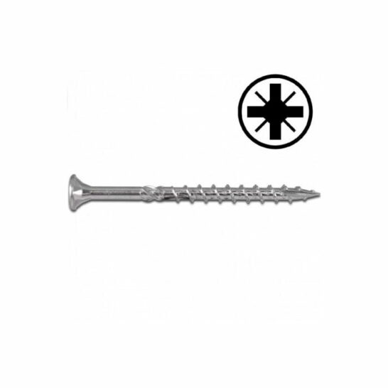 Wofix Spaanplaatschroef PZ2 Verzinkt Deeldraad Grof - 5.0 x 70/42 mm - 3.200 stuks