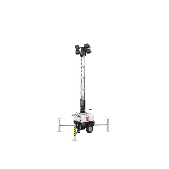 Mobiele lichtmast 4x160W LED Lampenwagen