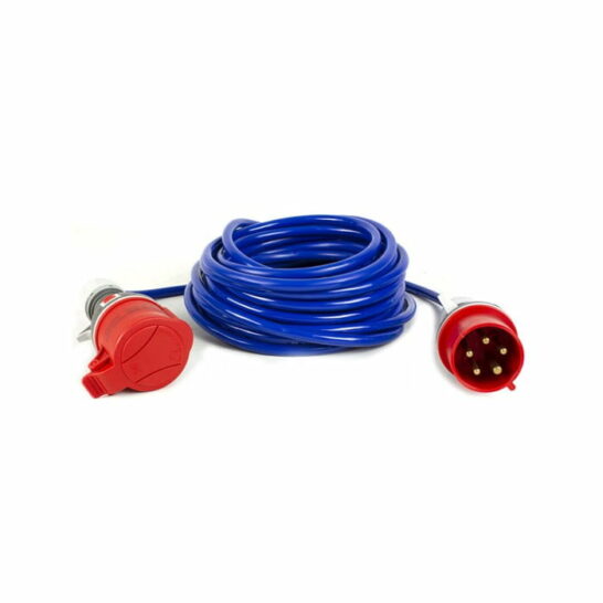 Plastrol 5x2.5mm² Krachtverlengkabel PUR 32A/5P 400V 15/30M