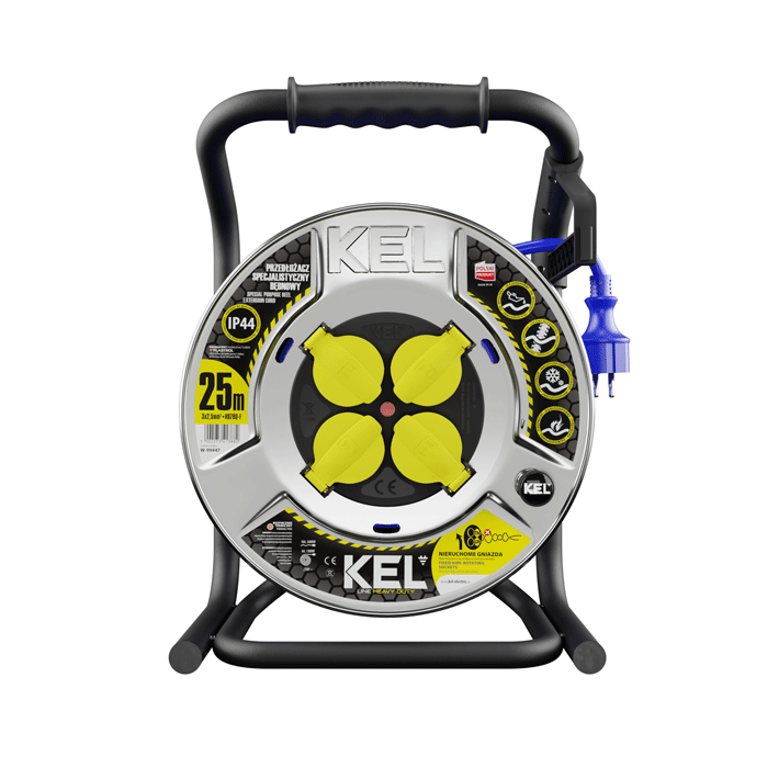 Plastrol 3×2.5mm² Kabelhaspel PUR 230V IP44 25M