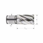 Eggenberg HSS Kernboor Weldon 19 – 25×30 mm