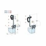 TechnoPiu PTR 11 Beschermkap met laterale ankerbeugel t.b.v. Kolomboormachines – 140/180 mm