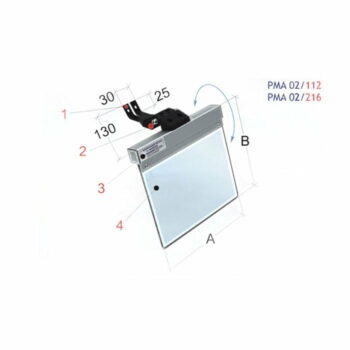 TechnoPiu PMA 02 Beschermkap t.b.v. Werkbankslijper & Bandzaagmachine