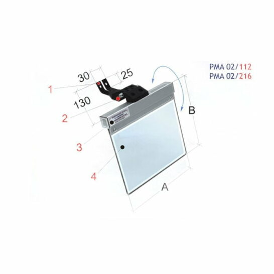 TechnoPiu PMA 02 Beschermkap t.b.v. Werkbankslijper & Bandzaagmachine