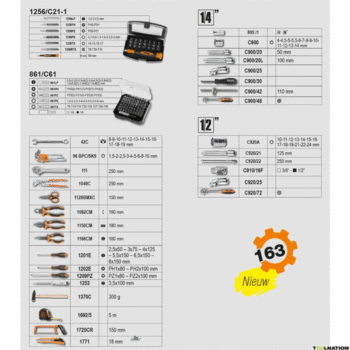 Beta Easy 2056E Gereedschapskoffer 163 delig