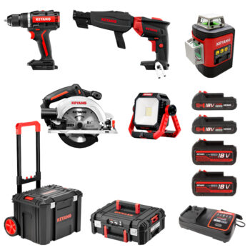 Keyang PP24.DRYWALL Accu Combiset 5 Machines - Geleverd in Trolley & koffer 18V