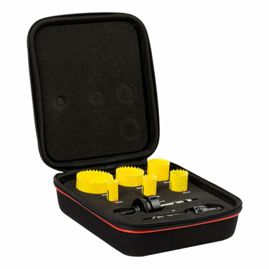 Starrett Fast-Cut Gatzaagset Elektricien 6-delig + 2 Gatzaaghouders