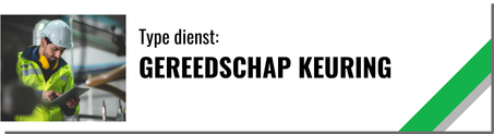 gereedschap keuring